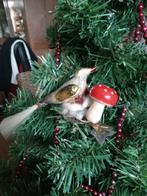 oude huisvlijt antieke glazen vogel op nest, Ophalen of Verzenden, Gebruikt