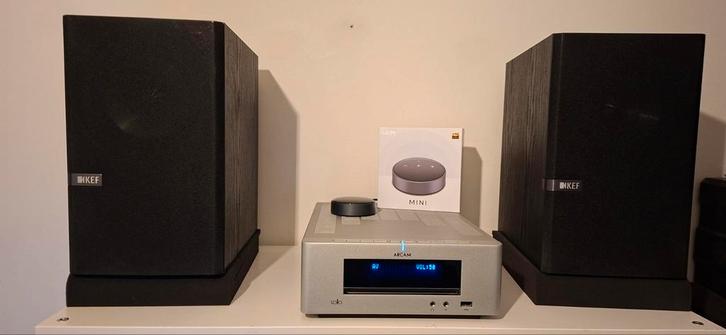 Arcam Solo Mini + Kef Q100 + WiiM Mini - Topstaat!, Audio, Tv en Foto, Stereo-sets, Zo goed als nieuw, Cd-speler, Tuner of Radio