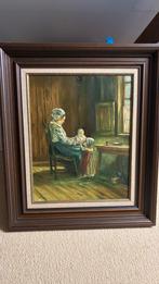 Olieverf schilderij, Antiek en Kunst, Kunst | Schilderijen | Klassiek, Ophalen of Verzenden