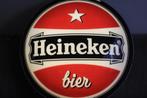 ez lichtbak heineken bier oud logo dia. 78cm, Verzamelen, Biermerken, Verzenden, Zo goed als nieuw, Reclamebord, Plaat of Schild
