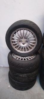Volvo 15 inch velgen met semi slicks, 15 inch, Ophalen of Verzenden, 195 mm, Zomerbanden