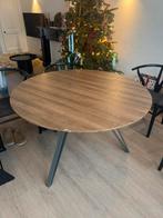 Eettafel rond, Huis en Inrichting, Tafels | Eettafels, Ophalen, 100 tot 150 cm, Rond, Zo goed als nieuw