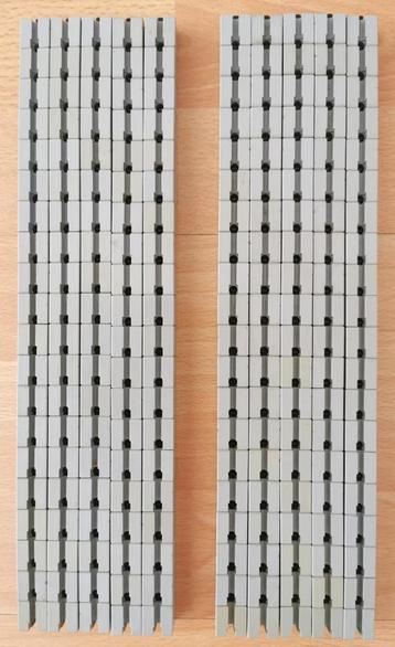 200 Fischertechnik grijze bouwstenen 15x15x15 met 1 nok beschikbaar voor biedingen