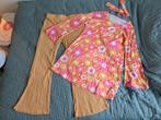 XXL Hippie Flower Power Jurk met Broek en Haarband, Kleding | Dames, Overige Dameskleding, Onbekend, Ophalen of Verzenden, Zo goed als nieuw