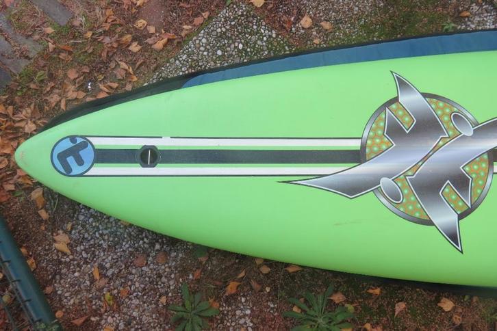 Windsurf plank - Fanatic, Watersport en Boten, Windsurfen, Gebruikt, Plank, 300 cm of meer, Met vin(nen), Met draagtas, 5 tot 7 m²