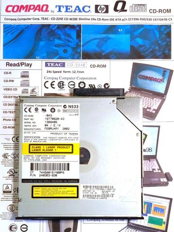 Compaq Armada TEAC Multibay 1 E900808-00B 24x CD-224E CD-Rom beschikbaar voor biedingen