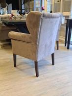 *VOORRAAD* 6 Landelijke Eetkamerstoelen Roman Tempo Taupe, Landelijke eetkamerstoelen roman capiton stof tempo taupe, Nieuw, Ophalen of Verzenden