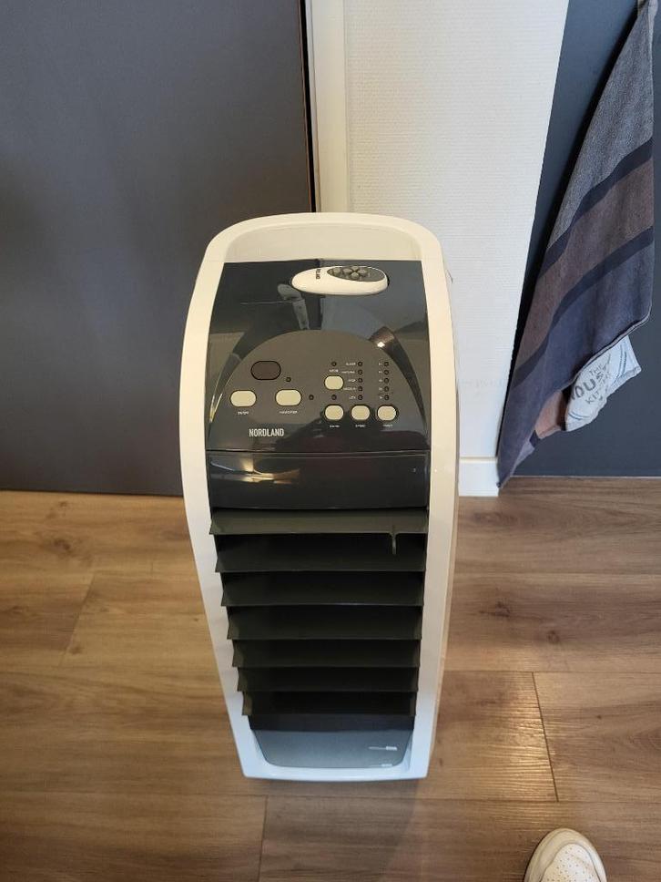 Nordland Aircooler | Ventilator (+ afstandsbediening), Witgoed en Apparatuur, Airco's, Zo goed als nieuw, Mobiele airco, Minder dan 60 m³