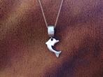 Zilveren kettinghanger in de vorm van een dolfijn, Sieraden, Tassen en Uiterlijk, Kettinghangers, Dier, Zo goed als nieuw, Zilver