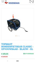 Honden kar XL Topmast voor achter de fiets, Ophalen