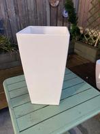 Lechuza Cubico Bloempot 30 cm – Wit, Tuin en Terras, 25 tot 40 cm, Kunststof, Gebruikt, Binnen
