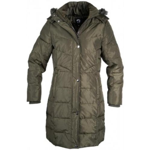 Olijfgroene Horka Glacier lange outdoorjas maat XS, Dieren en Toebehoren, Paardrijkleding, Nieuw, Dames, Kinderen, Bovenkleding