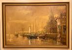 Groot schilderij gesigneerd C. Wilton, Antiek en Kunst, Ophalen