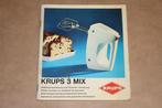 Krups 3 Mix - Gebruiksaanwijzing en Recepten, Boeken, Kookboeken, Ophalen of Verzenden, Gelezen
