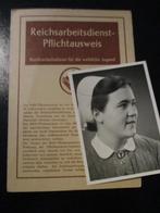 3e Rijk - RAD Reichsarbeitsdienst Ausweis DRK zuster, Verzamelen, Verzenden, Duitsland, Foto of Poster