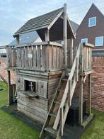 Speel huisje met 2 schommels, Kinderen en Baby's, Speelgoed | Buiten | Speelhuisjes, Ophalen of Verzenden, Zo goed als nieuw, Hout