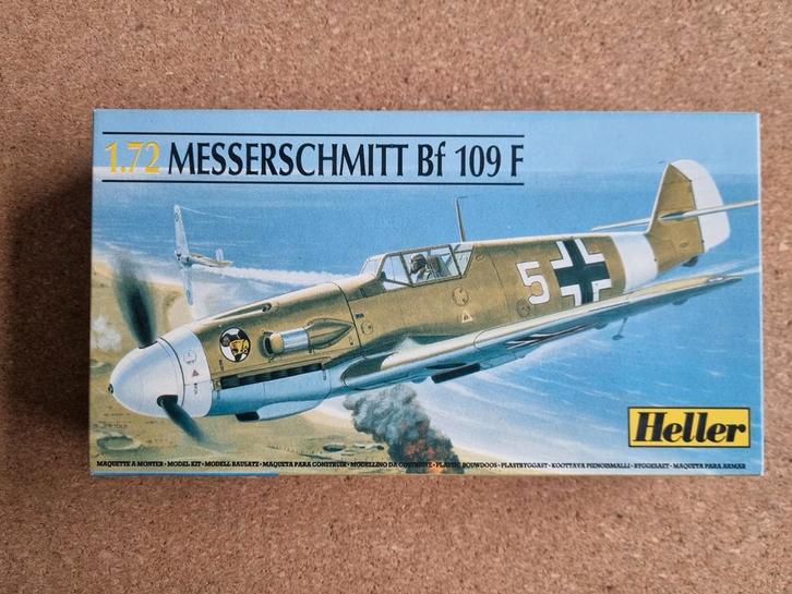 Heller 80232 Messerschmitt Bf 109F 1:72 - is aan begonnenn, Hobby en Vrije tijd, Modelbouw | Vliegtuigen en Helikopters, Gebruikt