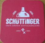 bierviltje van Schütinger - Bremer Brauerei, Ophalen of Verzenden, Zo goed als nieuw, Viltje(s), Overige merken