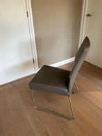 6 Bert Plantagie stoelen - Taupe - Gebruikt, Huis en Inrichting, Stoelen, Ophalen, Gebruikt, Overige kleuren, Metaal