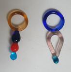 2 glashanger Harco Loor "strawberry"  lamp, Ophalen of Verzenden, Zo goed als nieuw, Minder dan 50 cm