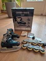 Skeelers en schaatsen in 1 (Nijdam), Gebruikt, Ophalen of Verzenden, IJshockeyschaatsen, Nijdam