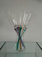Set decoratieve champagneglazen met vaas voor €5, Ophalen of Verzenden, Zo goed als nieuw, Overige typen