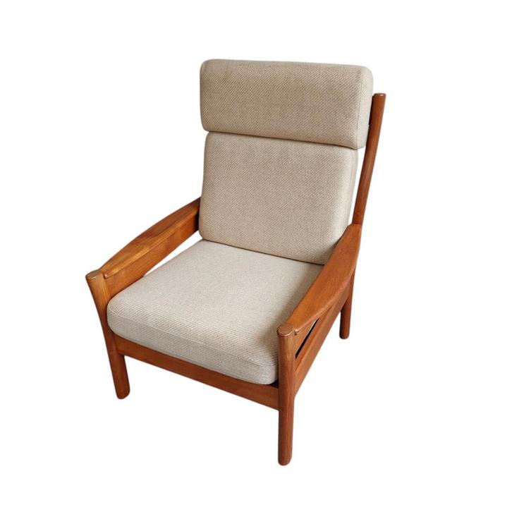 Vintage Dyrlund fauteuil, Huis en Inrichting, Fauteuils, Gebruikt, Stof, 50 tot 75 cm, 75 tot 100 cm, Ophalen