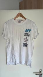 Tommy Jeans T-shirt maat L – wit met NY & USA opdruk, Ophalen of Verzenden, Zo goed als nieuw, Maat 48/50 (M), Wit