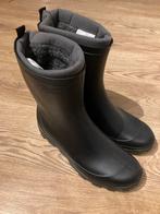 Regenlaarzen met voering - Maat 45 - Zo goed als nieuw!, Verzenden, Zwart, Decathlon, Regenlaarzen
