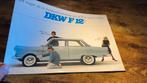 Auto Union DKW (Audi) F12 Openklap Brochure 1963 NL, Ophalen of Verzenden, Zo goed als nieuw, Audi