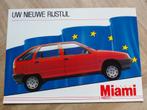 Yugo Miami folder sheet NL, Ophalen of Verzenden, Zo goed als nieuw, Overige merken
