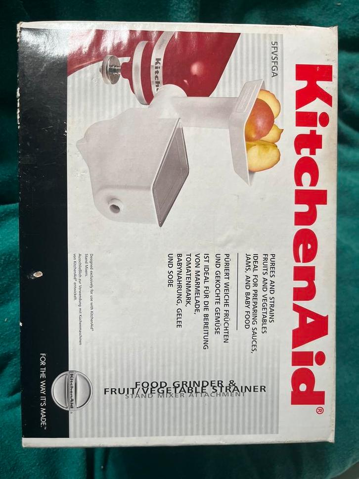 Kitchenaid vleesmolen / fruit- en groentezeef, Huis en Inrichting, Keuken | Keukenbenodigdheden, Nieuw, Ophalen of Verzenden