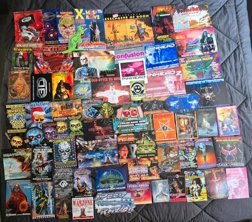 HARDCORE FLYERS VERZAMELING 68 STUKS, Verzamelen, Posters, Zo goed als nieuw, Ophalen of Verzenden