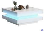 Salontafel met ledlight, Ophalen of Verzenden, Rechthoekig, 50 tot 100 cm, Minder dan 50 cm