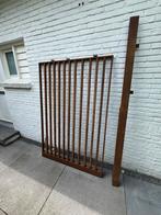 Cortenstaal Schuifpoort met Rails, Tuin en Terras, Ophalen, Met poort, Gebruikt, Overige typen