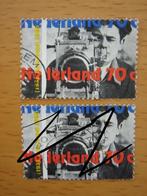 Int. Jaar van de Film 2x NVPH 1634 en 1635  Gestempeld, Ophalen of Verzenden, Na 1940, Gestempeld
