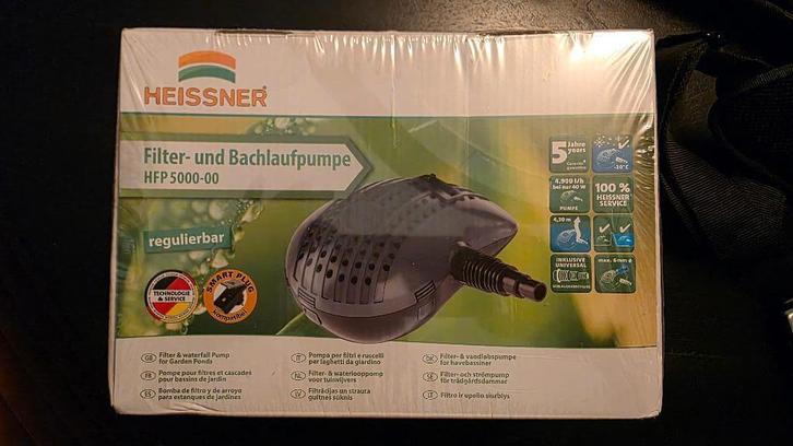 Heissner HFP 5000-00 Vijverpomp - Nieuw, Tuin en Terras, Vijver-toebehoren, Nieuw, Vijverpomp, Ophalen of Verzenden