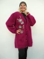 *Abfab Vintage Cyclaam Mohair Oversized Gevoerd Vest XL*, Ophalen of Verzenden, Zo goed als nieuw, Maat 46/48 (XL) of groter, Roze