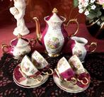 Oud mokka servies / theeservies set porselein barok dresden, Antiek en Kunst, Ophalen of Verzenden