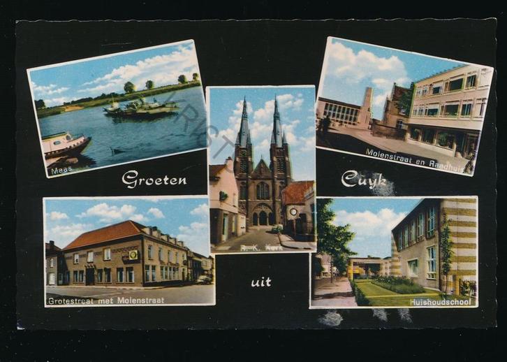 Cuijk - meerluik [KRST009-1994, Verzamelen, Ansichtkaarten | Nederland, Gelopen, Noord-Brabant, 1940 tot 1960, Verzenden