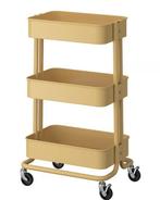 Rolwagentje (Raskog IKEA) geel + Norrava deksel, Ophalen, Zo goed als nieuw