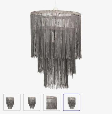 SALE!!! Clayre & Eef 3 laags lamp grijs kroonluchter VdlM beschikbaar voor biedingen