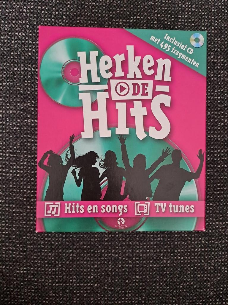 Herken de Hits Game + CD - Muziekquiz, Vijf spelers of meer, Ophalen of Verzenden, Zo goed als nieuw, Rubinstein