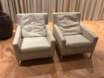 2 Identieke Leren Design Stoelen van Zanotta, Gebruikt, Minder dan 75 cm, Leer, Ophalen of Verzenden