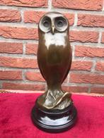 JONGE UIL, brons en marmer, Ophalen of Verzenden