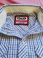 Dolce & Gabbana geruit overhemd mt 50 /M, Blauw, Zo goed als nieuw, Dolce&Gabbana, Halswijdte 39/40 (M)