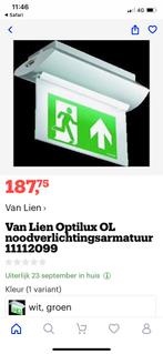 Noodverlichtingsarmatuur van Lien Nooduitgangsverlichting, Doe-het-zelf en Verbouw, Bouwverlichting, Ophalen of Verzenden, Zo goed als nieuw
