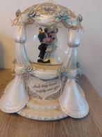 ZGAN orginele Disney Mickey en Minnie wedding snowglobe 2008, Ophalen, Mickey Mouse, Zo goed als nieuw, Beeldje of Figuurtje