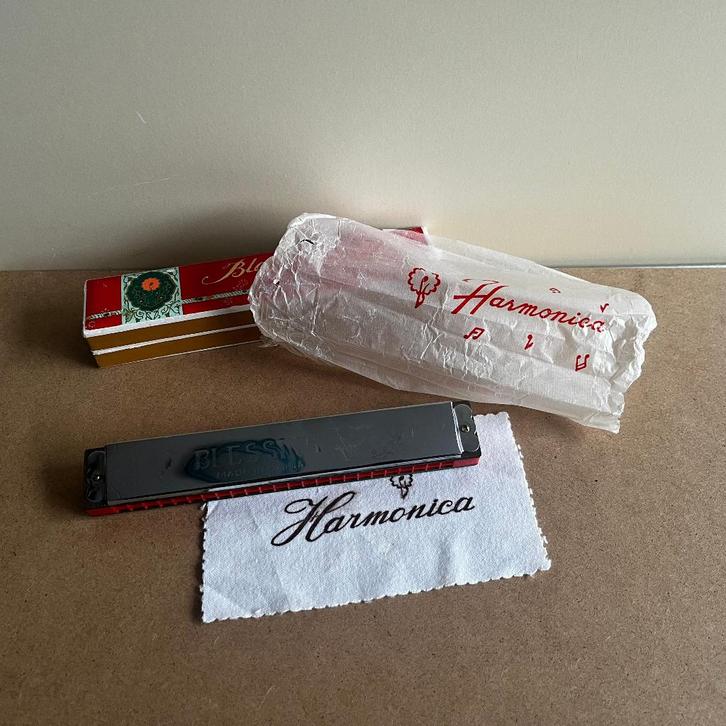 Blessing mondharmonica, Muziek en Instrumenten, Blaasinstrumenten | Mondharmonica's, Gebruikt, C-mondharmonica, Met koffer of doosje