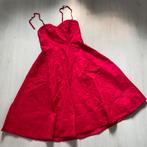 frambozenrode ANTHROPOLGIE (feest)jurk mt 42 kan strapless, Verzenden, Maat 42/44 (L), Zo goed als nieuw, Rood